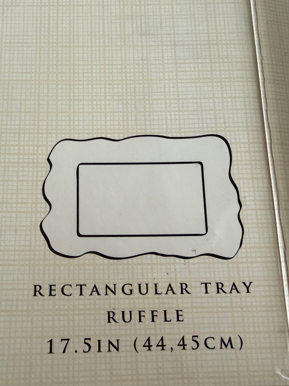 Lenox Organics Collection Silver Rectangular Ruffle Serving Tray - Picture 8 of 14